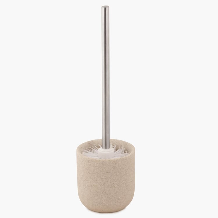 Marshmallow Toilet Brush with Polyresin Holder