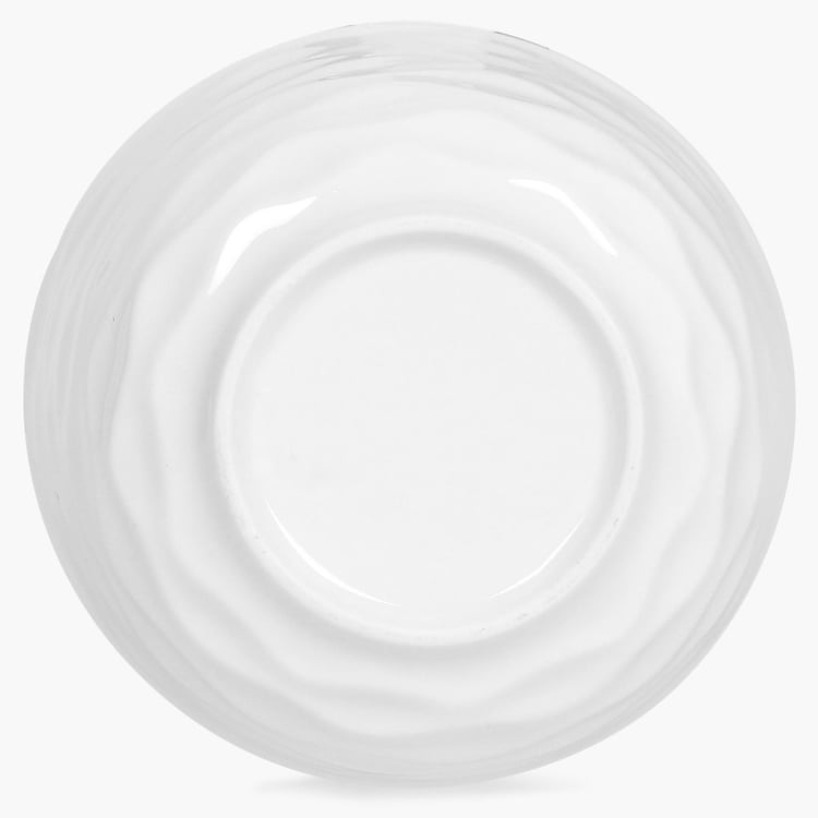 Brook Textured Serving Bowl - Ceramic - Bowl - 4.2 inch - 11 cm x 6 cm - Microwave Compatible - White
