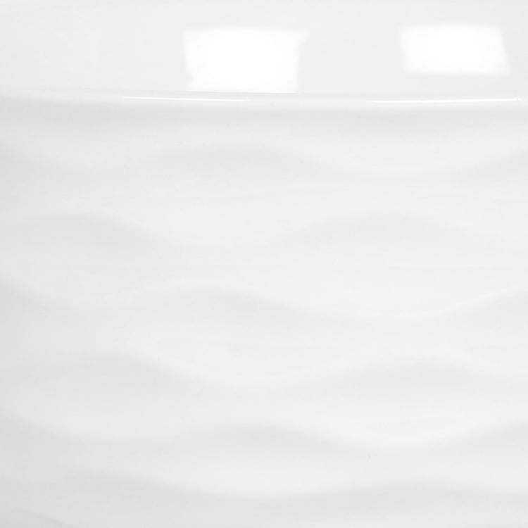 Brook Textured Serving Bowl - Ceramic - Bowl - 4.2 inch - 11 cm x 6 cm - Microwave Compatible - White