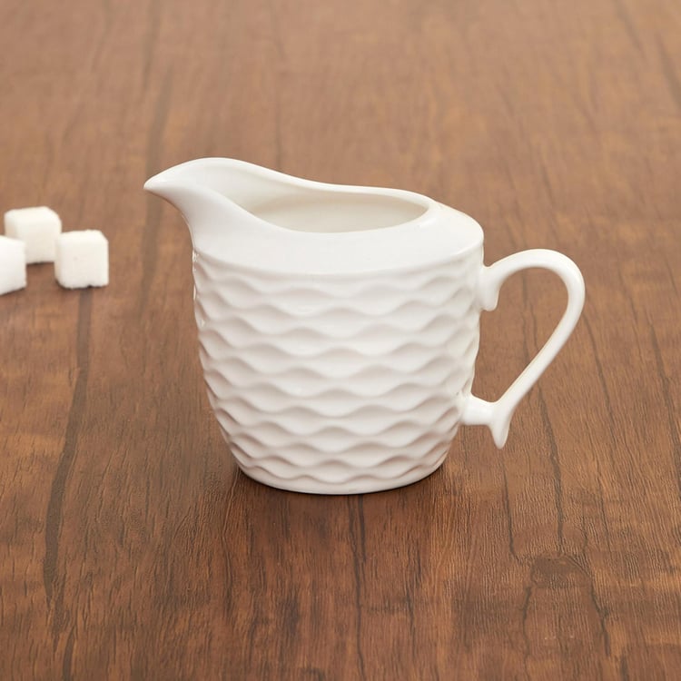 Brook Solid Milk Pot - Porcelain - Piece - 13 cm L x 8.5 cm H - 245 ml - White