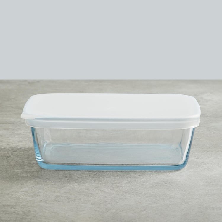 BOROSIL Rectangular Baking Dish with Plastic Lid