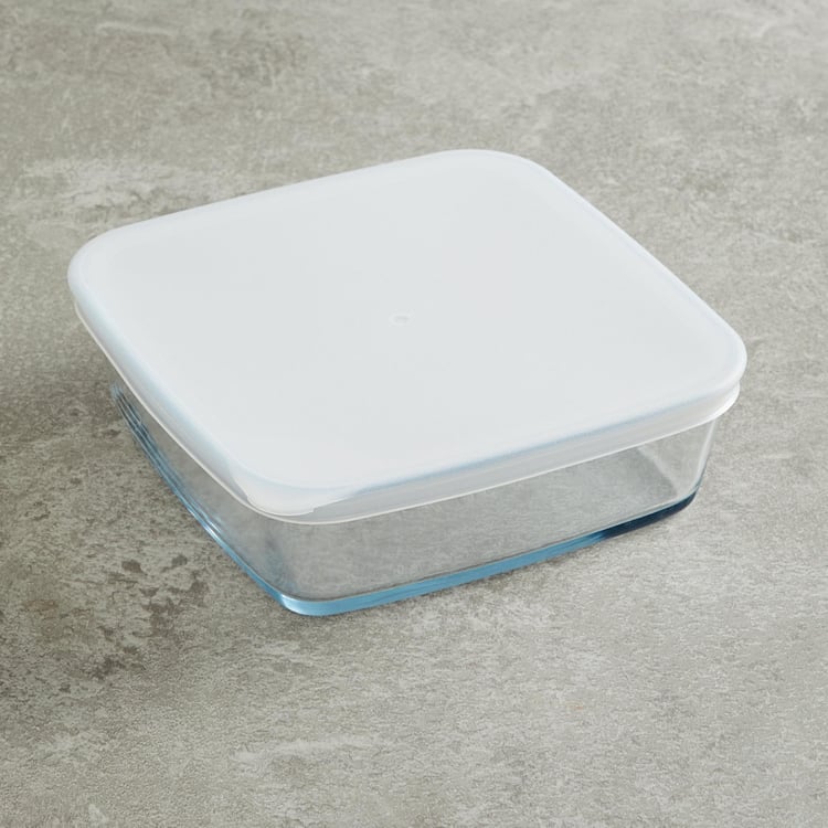 BOROSIL Rectangular Baking Dish with Plastic Lid