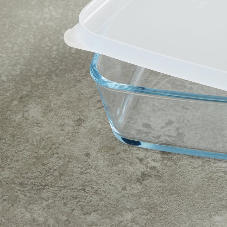 BOROSIL Rectangular Baking Dish with Plastic Lid