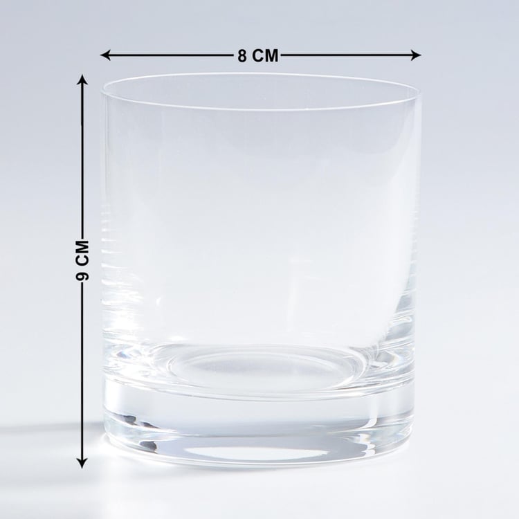 BOHEMIA CRYSTAL Barline Round Whiskey Glass-Set Of 6 Pcs.