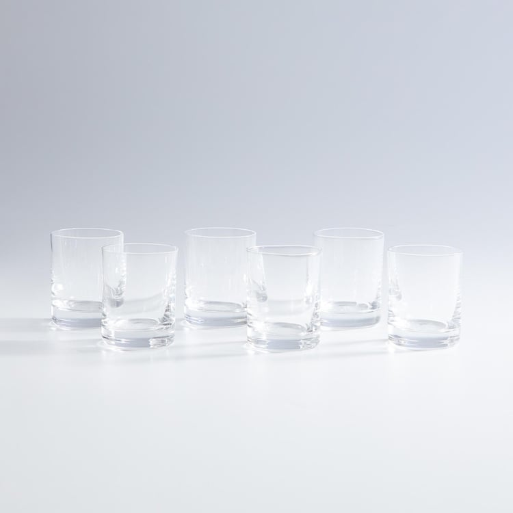 BOHEMIA CRYSTAL Barline Round Shot Glass-Set Of 6 Pcs.