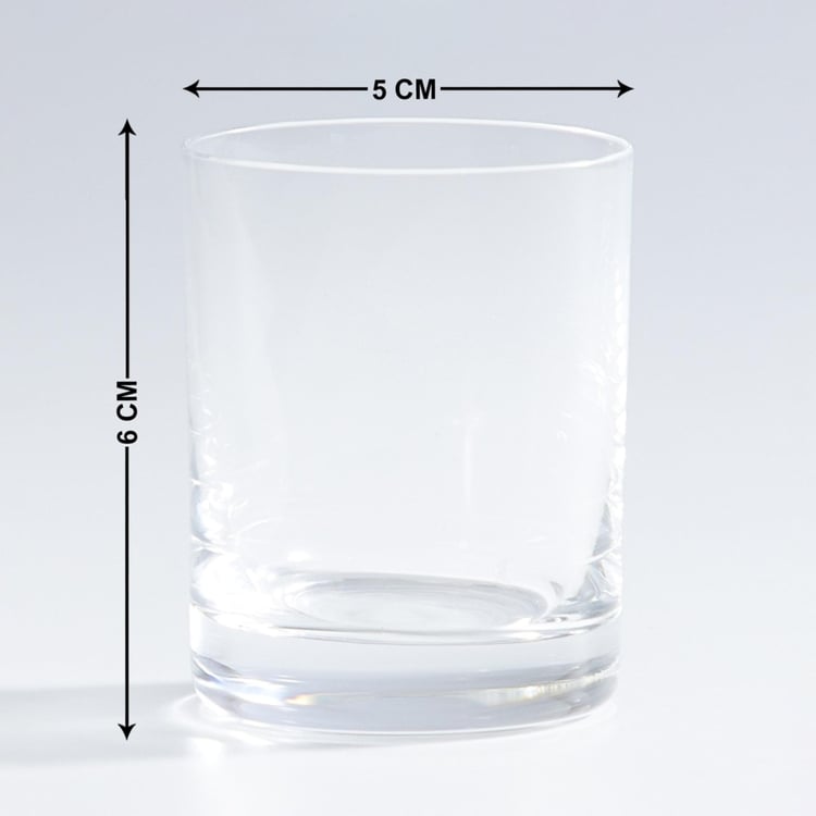 BOHEMIA CRYSTAL Barline Round Shot Glass-Set Of 6 Pcs.