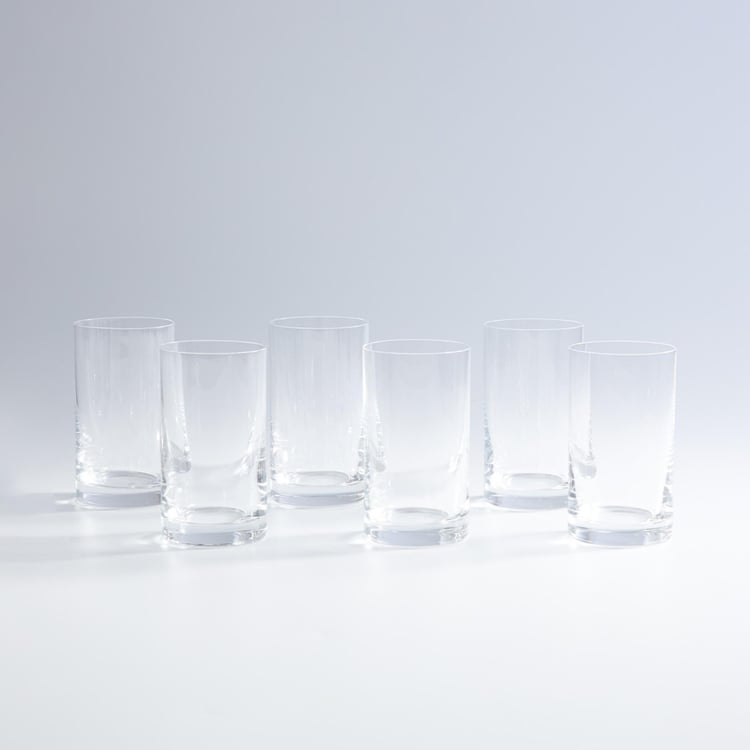 BOHEMIA CRYSTAL Barline Round Barline Drinking Glass-Set Of 6 Pcs.