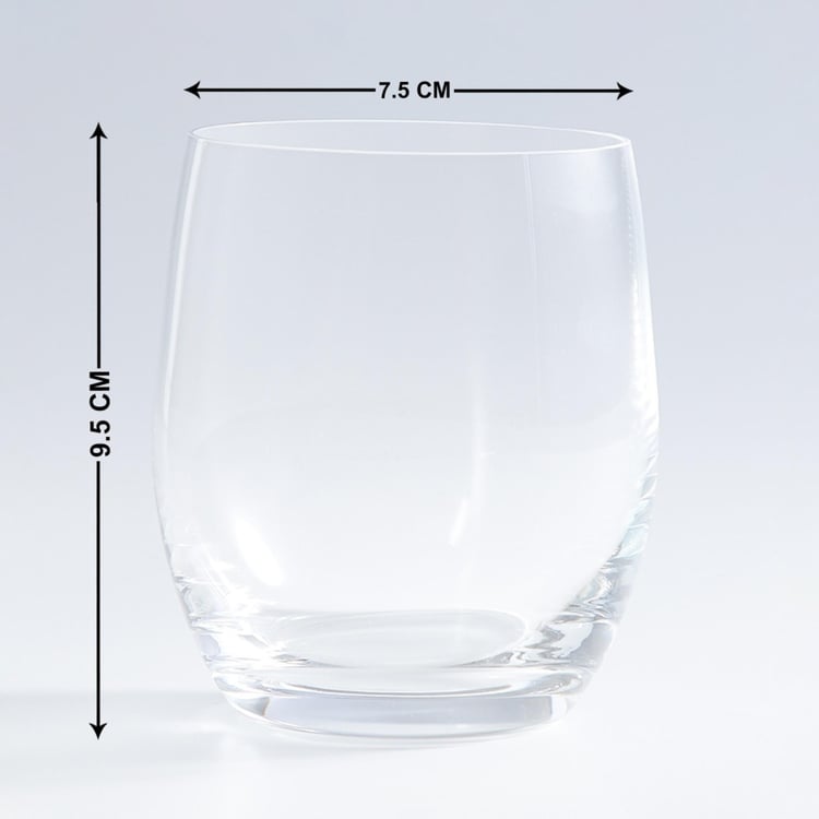 BOHEMIA CRYSTAL Round Whiskey Glass-Set Of 6 Pcs.