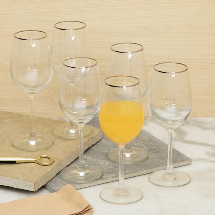 OCEAN  6-piece Solid Wine Glass set-425 ml