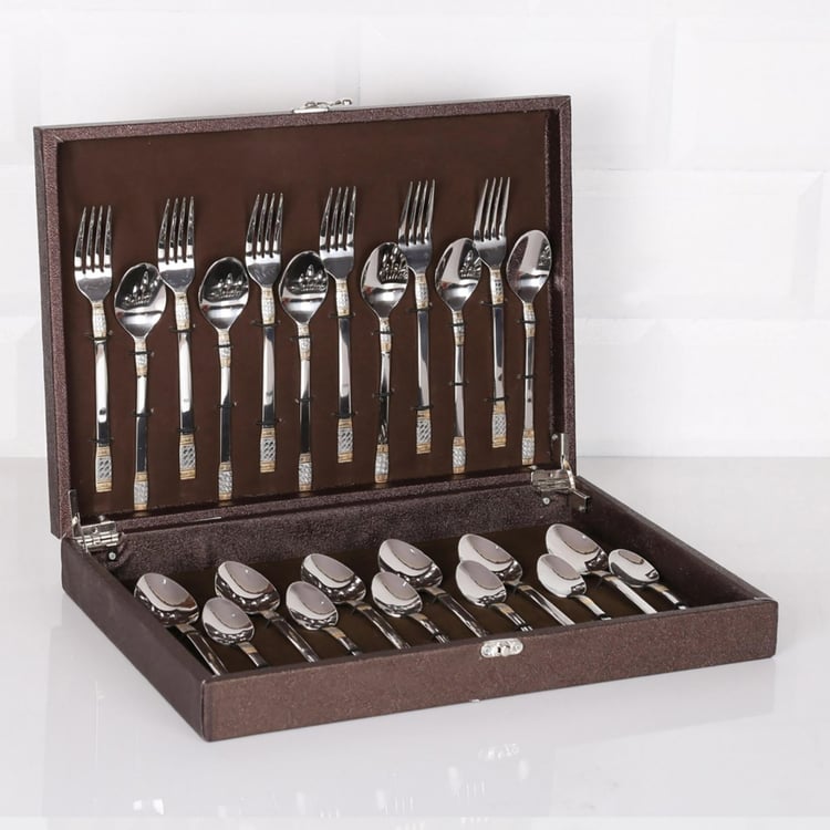 FNS Celebration Stainless Steel Cutlery Set-Set Of 24 Pcs.