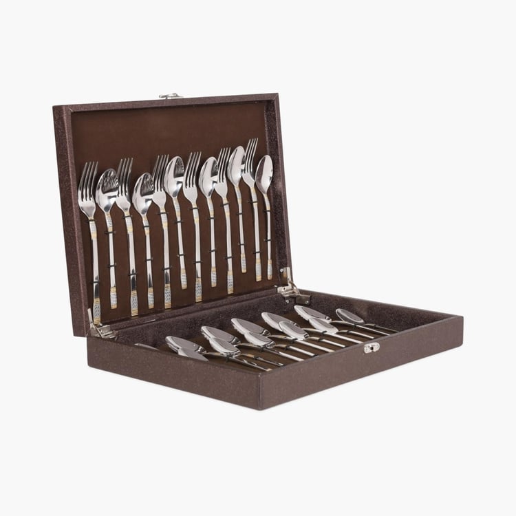 FNS Celebration Stainless Steel Cutlery Set-Set Of 24 Pcs.