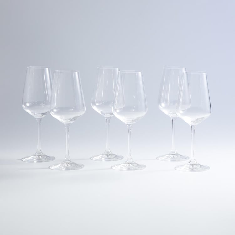 BOHEMIA CRYSTAL Sandra Round Wine Glass-Set Of 6 Pcs.