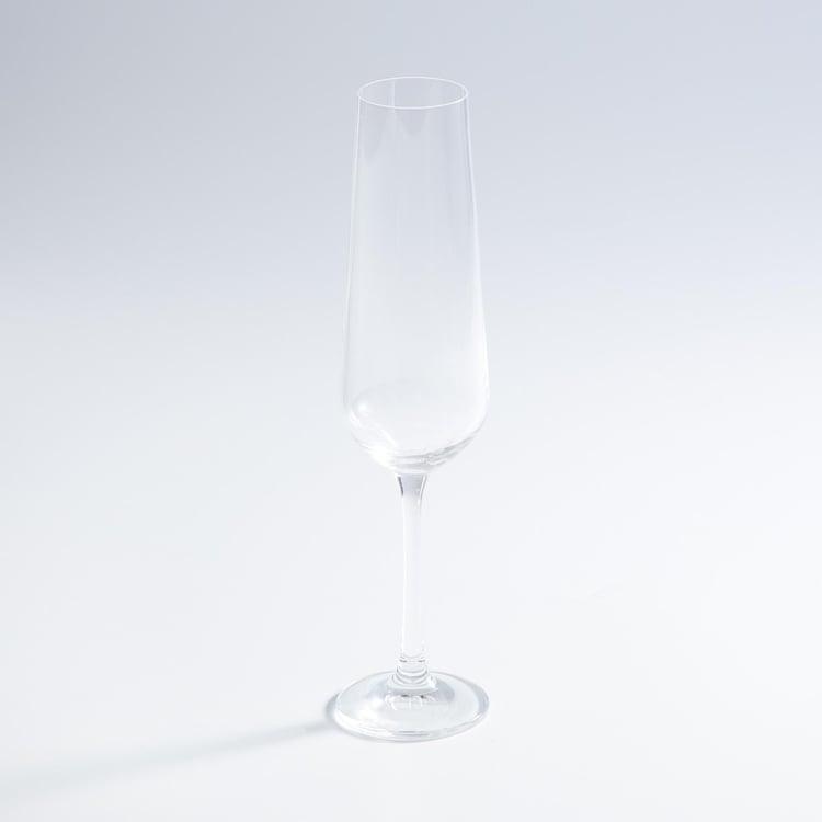 BOHEMIA CRYSTAL Sandra Round Champagne Flute-Set Of 6 Pcs.