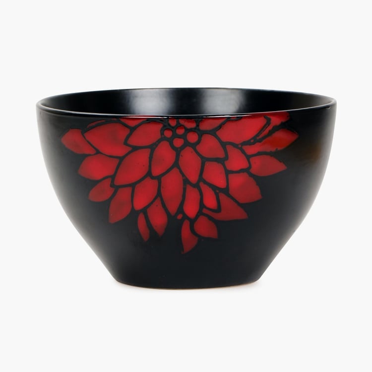 Cadenza Dahlia Stoneware Printed Cereal Bowl
