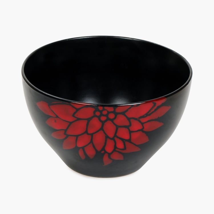 Cadenza Dahlia Stoneware Printed Cereal Bowl