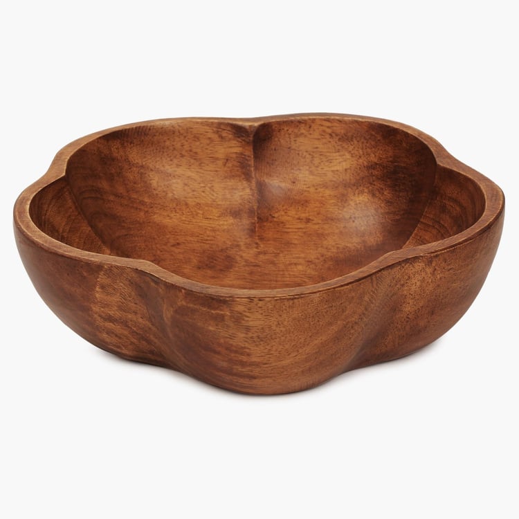 Cinerea Wooden Flower Shaped Bowl