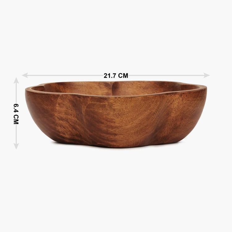 Cinerea Wooden Flower Shaped Bowl