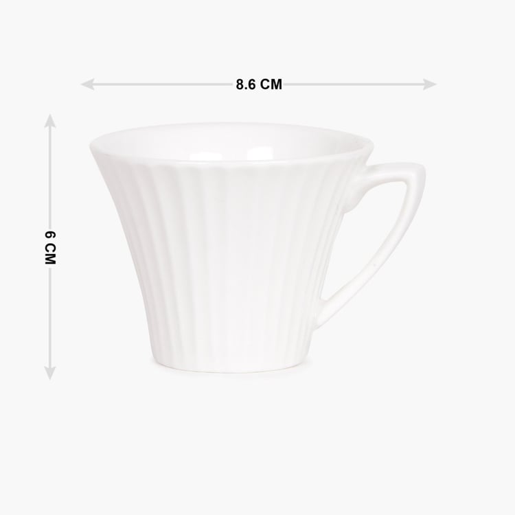 Marshmallow Porcelain Cup and Saucer Set - 80ml