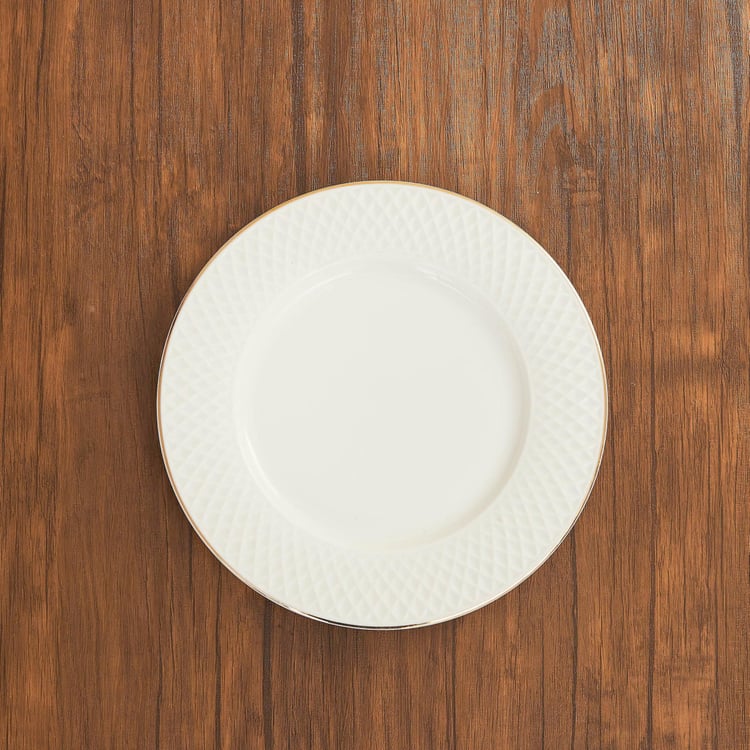 Marshmallow Ceramic Side Plate - 21cm