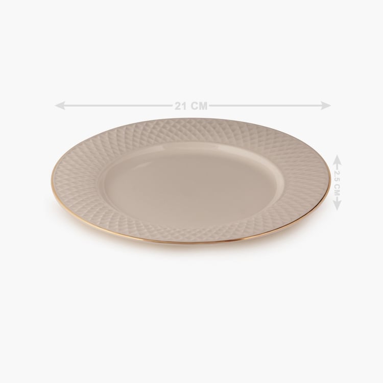 Marshmallow Ceramic Side Plate - 21cm