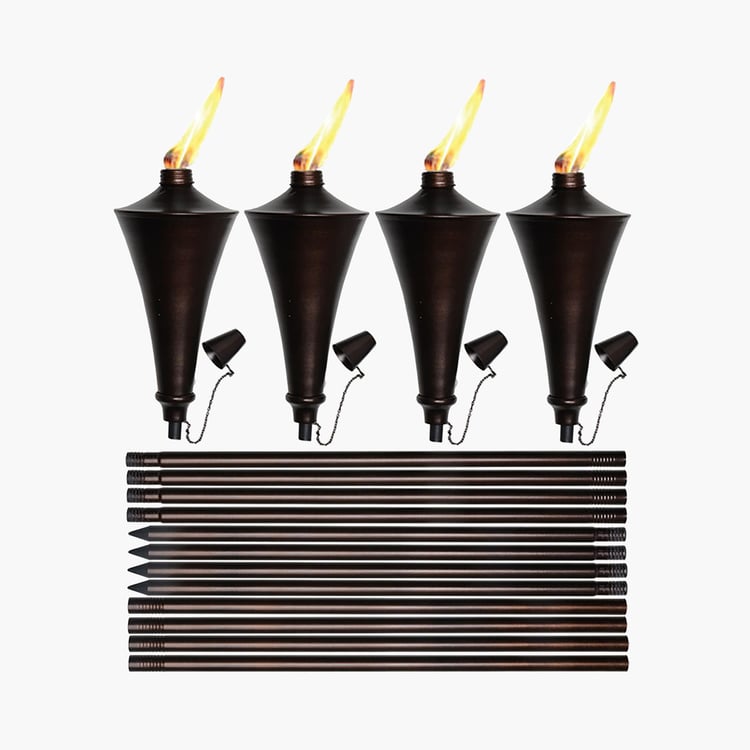 DECO WINDOW Solid Conical Torch - Set of 4