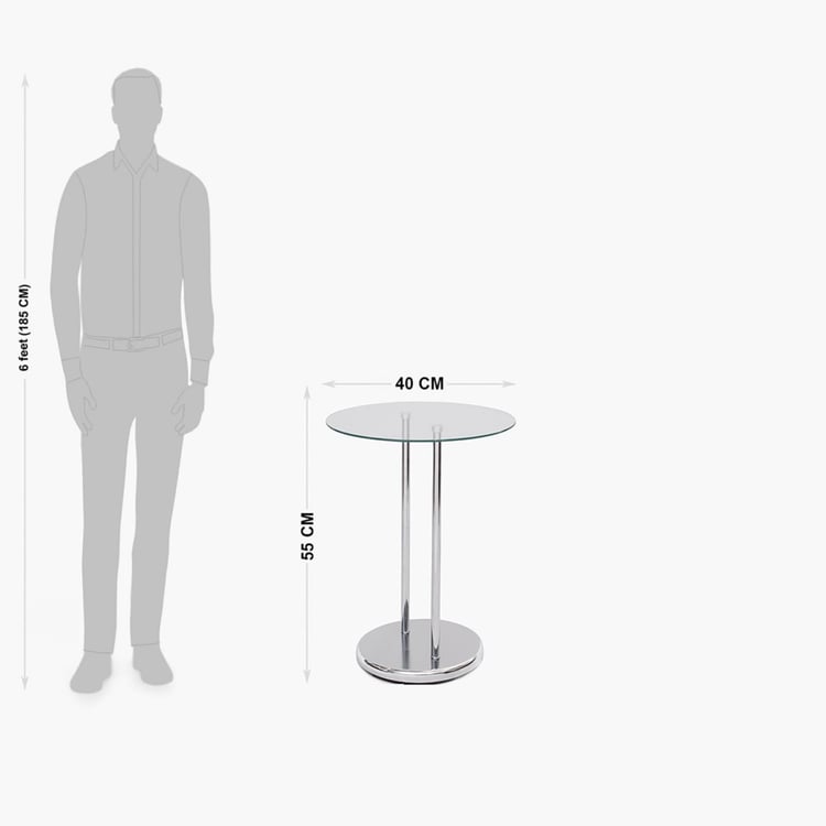 Glass Top Side Table