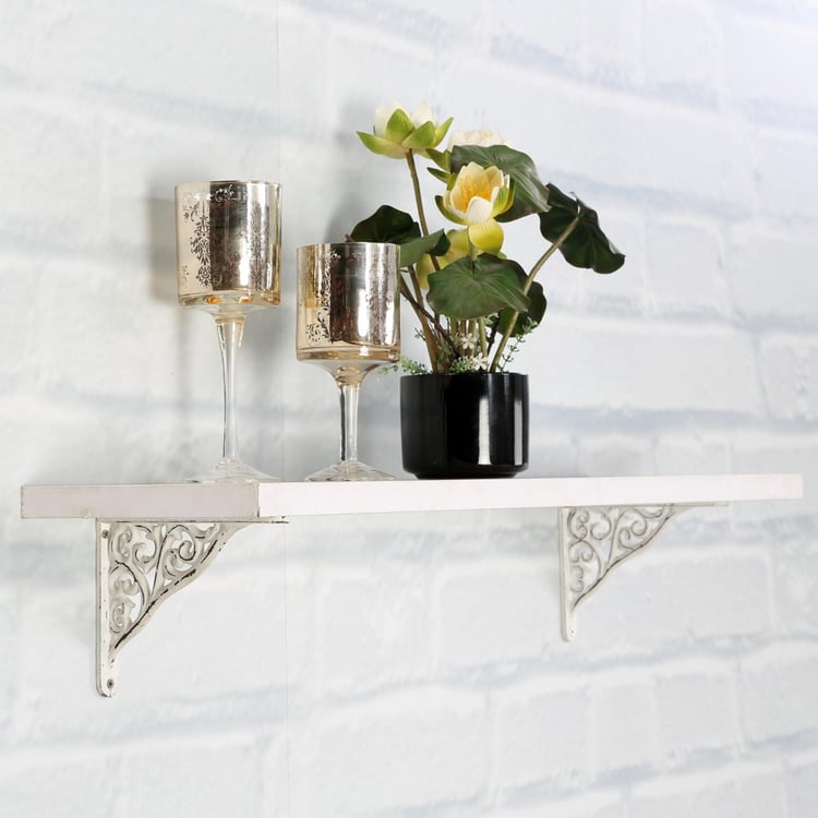 DECO WINDOW Shelf Bracket- White