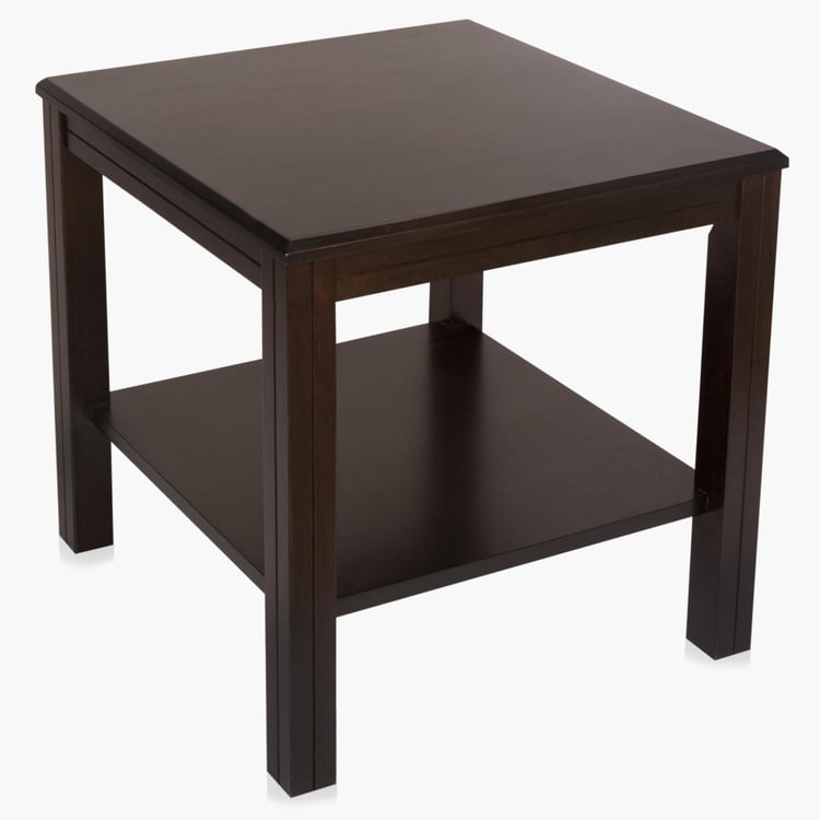 Montoya Rubber Wood End Table - Brown