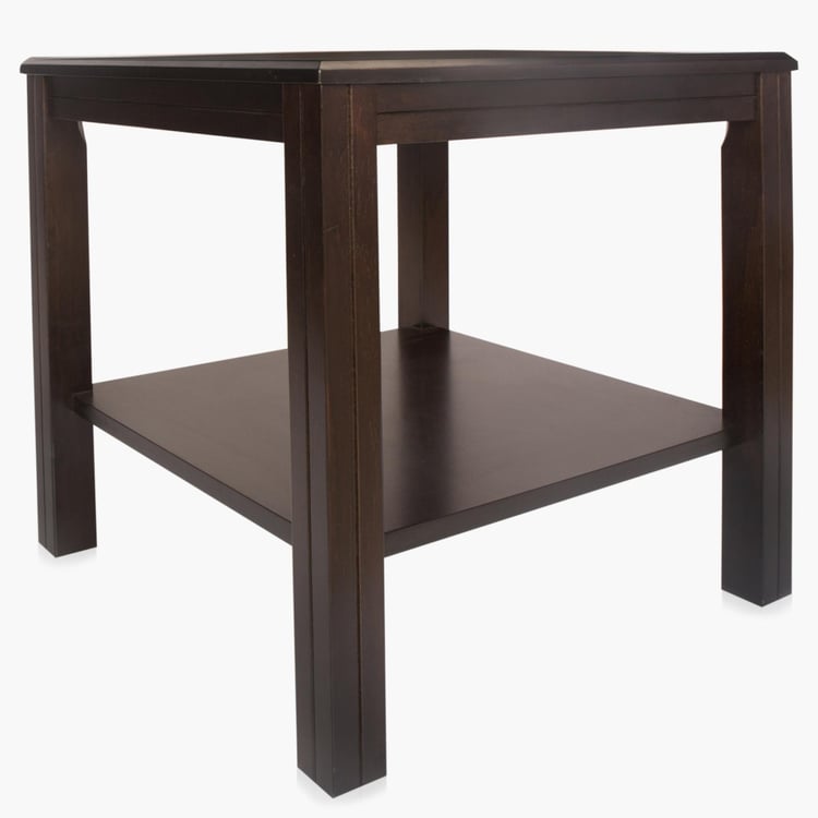 Montoya Rubber Wood End Table - Brown