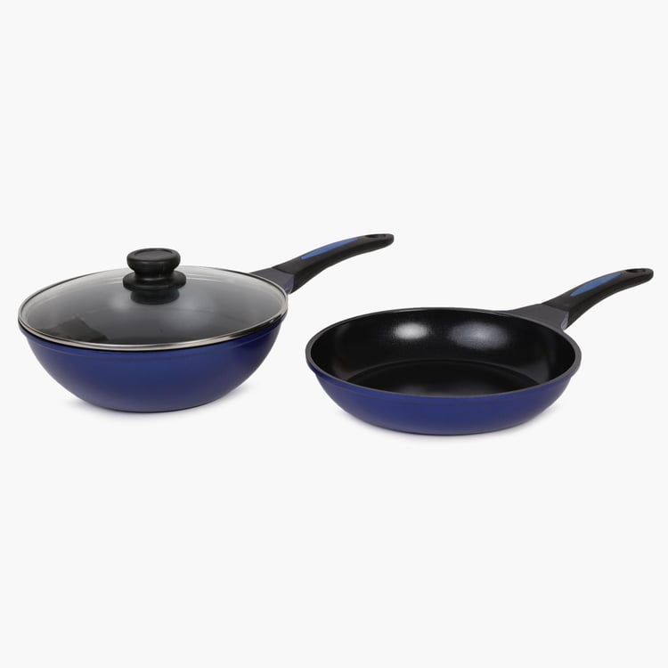 WONDERCHEF Frying Pan And Wok With Glass Lid