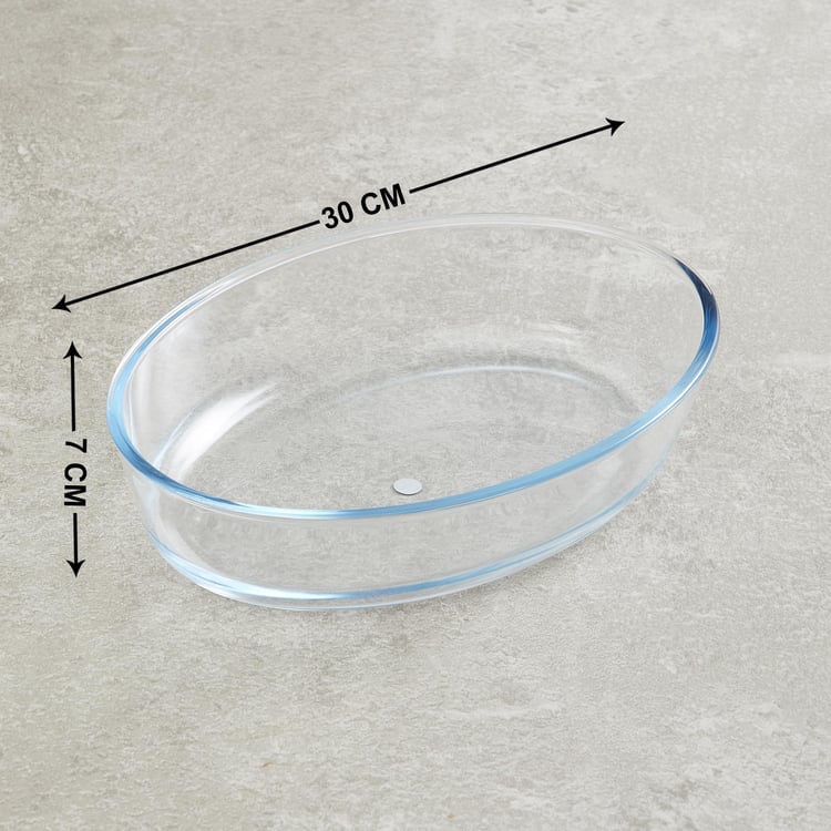 BOROSIL Microwavable Oval Baking Disk