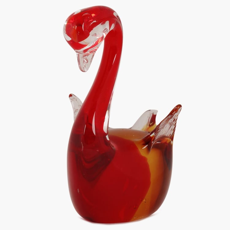 Cosmos Glass Swan Figurine