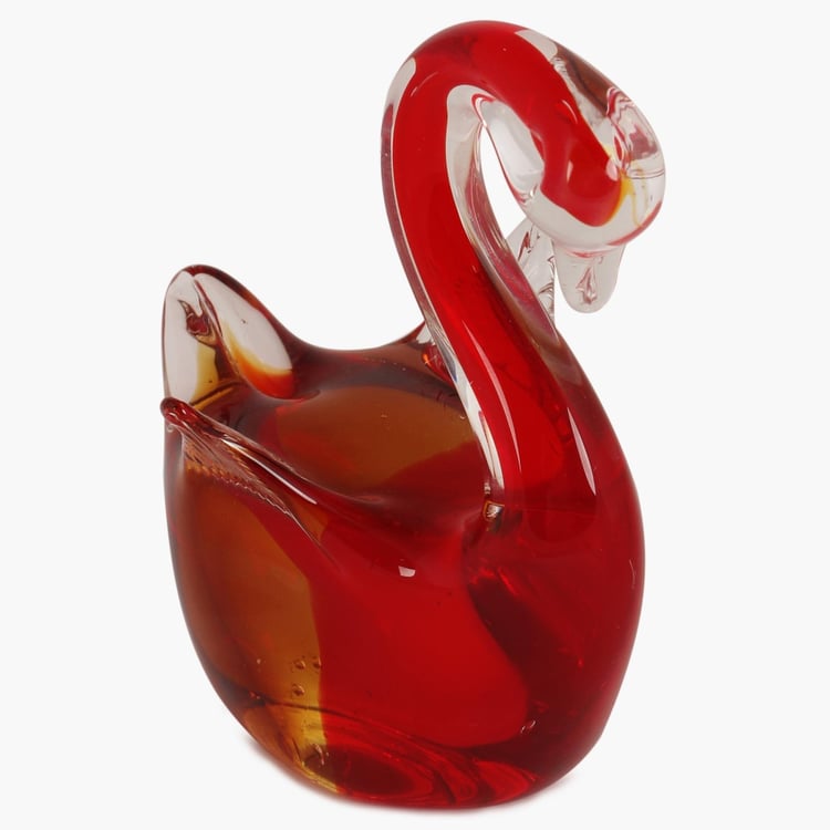 Cosmos Glass Swan Figurine