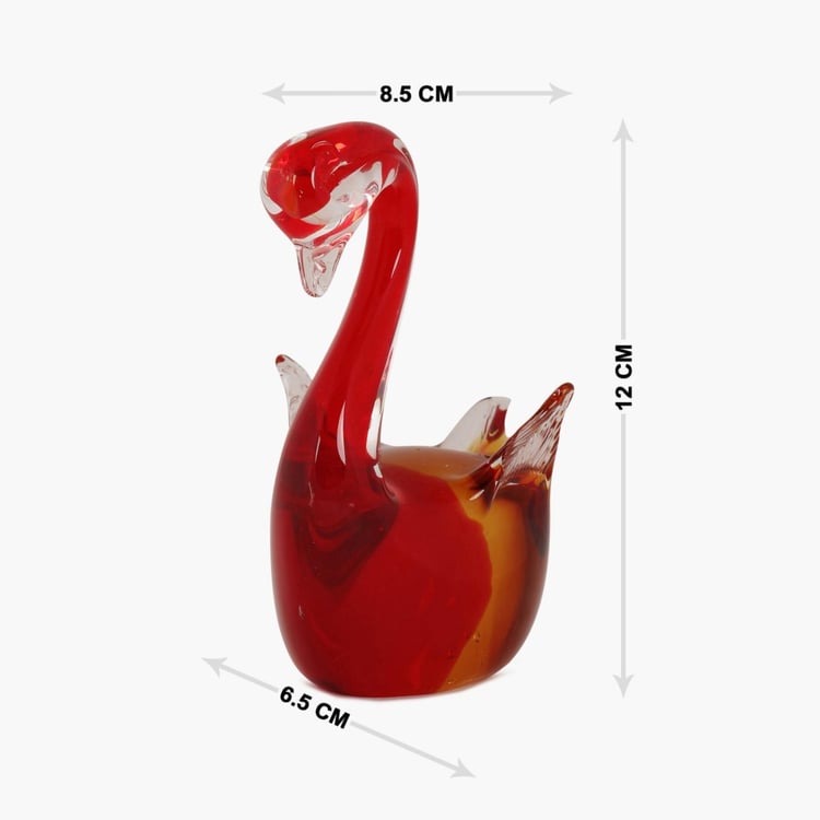 Cosmos Glass Swan Figurine