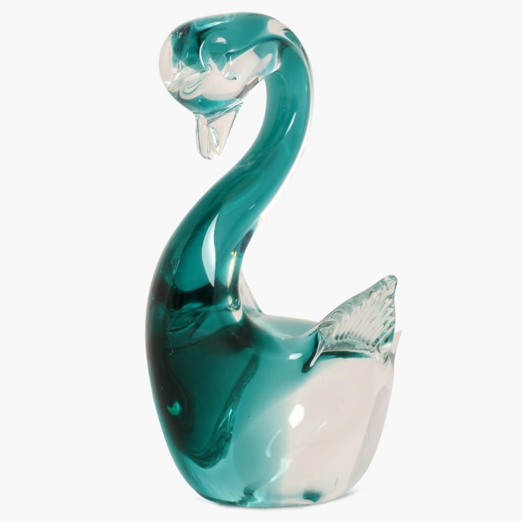 Cosmos Glass Swan Figurine