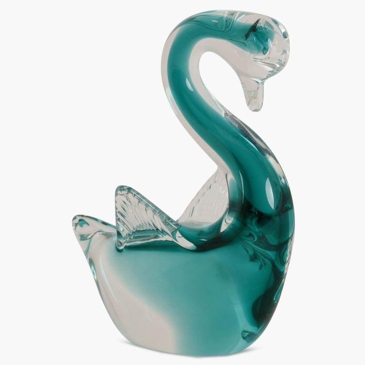 Cosmos Glass Swan Figurine