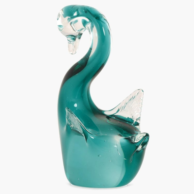 Cosmos Glass Swan Figurine