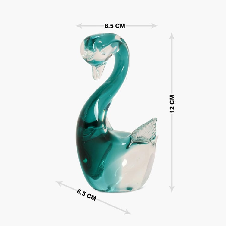 Cosmos Glass Swan Figurine