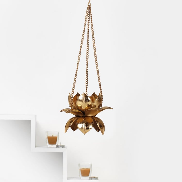 Majestic Hanging Lotus Candle Holder