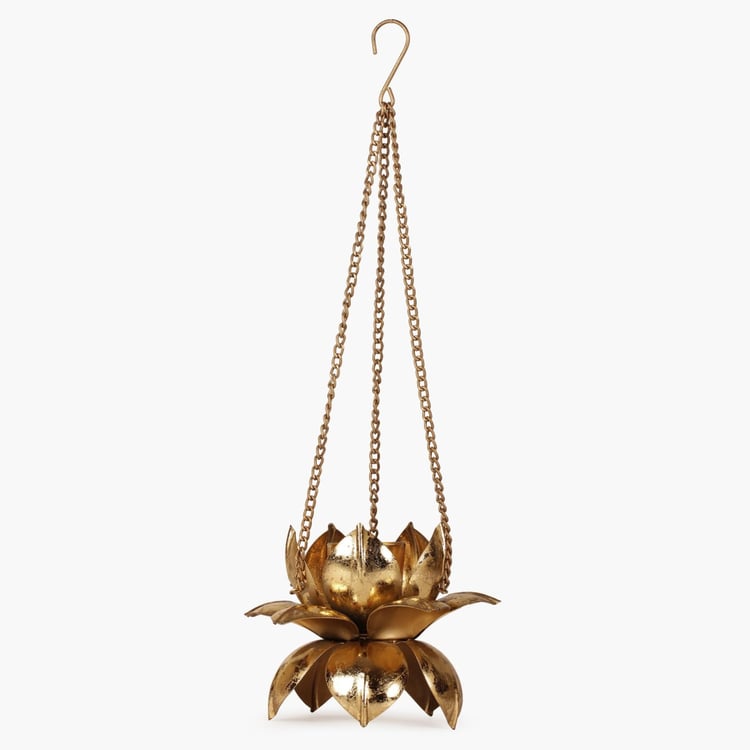 Majestic Hanging Lotus Candle Holder