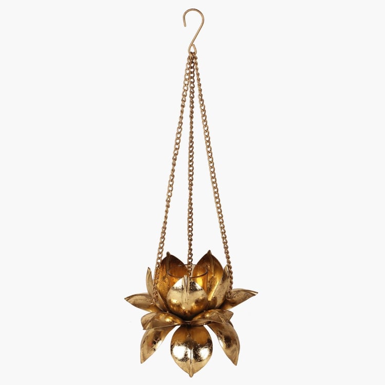 Majestic Hanging Lotus Candle Holder