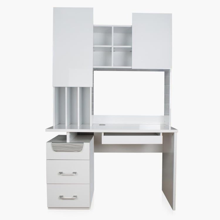 Fresno Study Table with Hutch