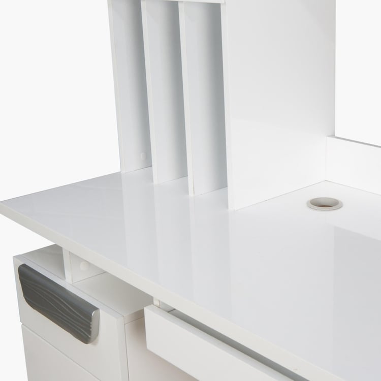 Fresno Study Table with Hutch