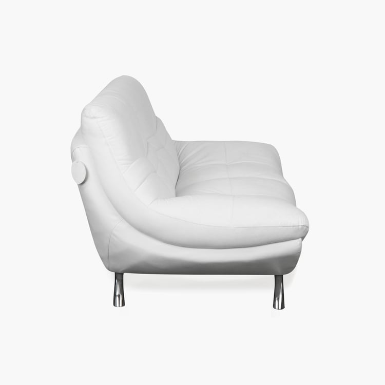 Residence Half Leather 2-Seater Sofa - White