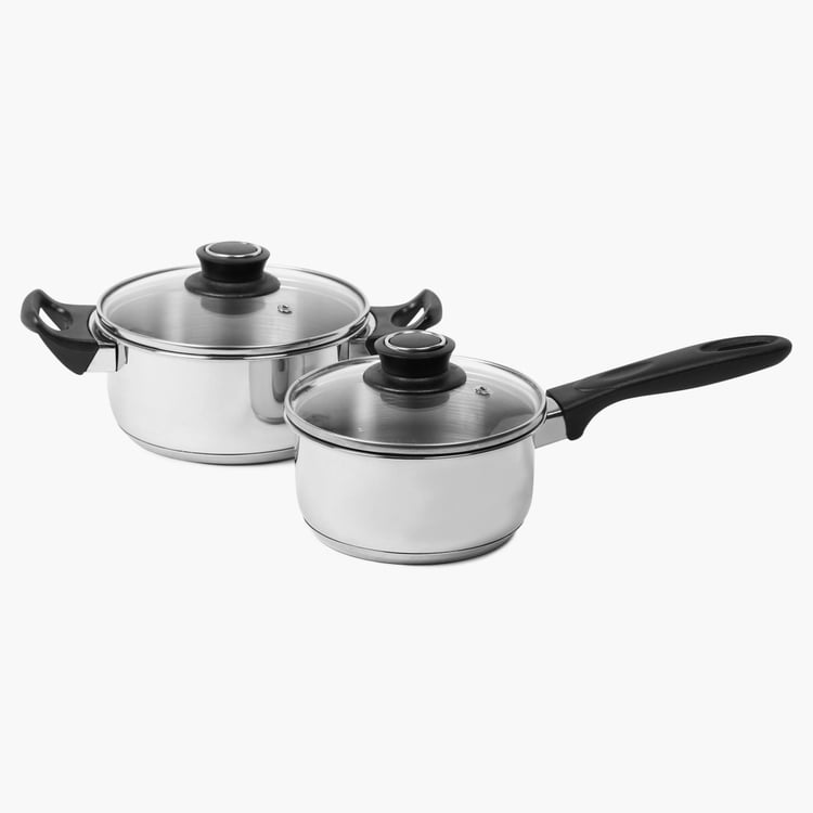 Buy Georgia Stainless Steel Cookware Set- 4 Pcs. from Home Centre at ...