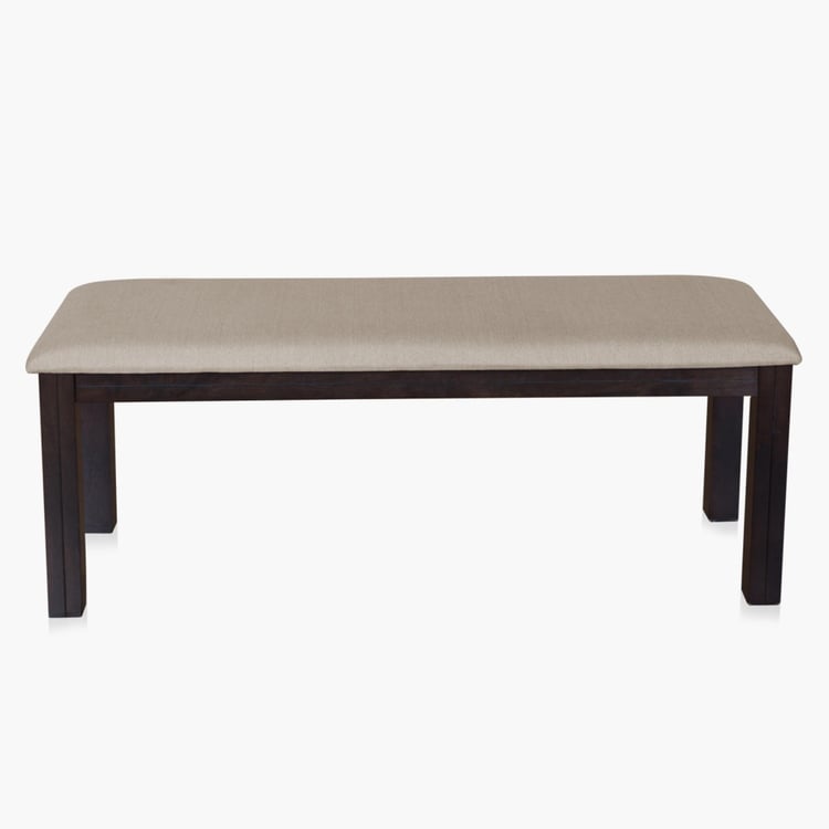 Montoya Rubber Wood Big Dining Bench - Brown