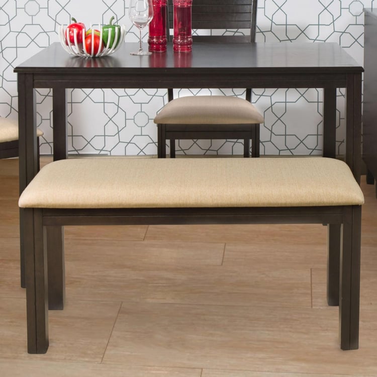 Montoya Rubber Wood Small Dining Bench - Brown