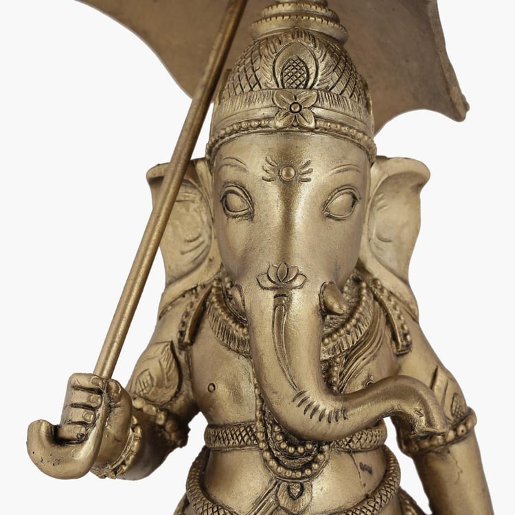 Buy Mystic Ganesha With Umbrella Copper from Home Centre at