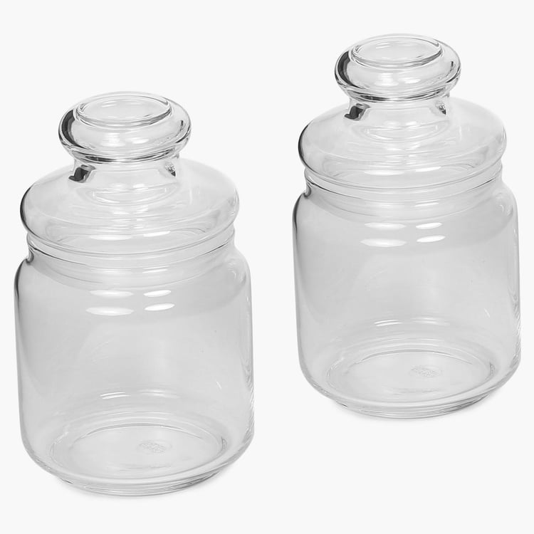 OCEAN Set of 2 Glass Pop Jars - 500ml