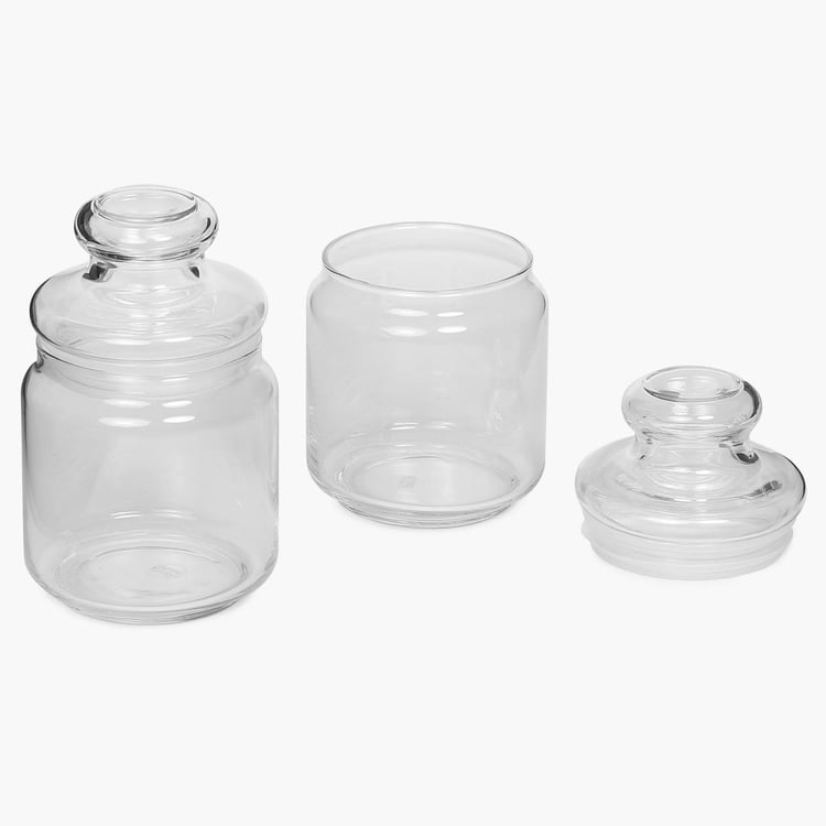 OCEAN Set of 2 Glass Pop Jars - 500ml